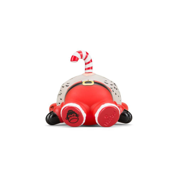 Chunky Holiday Dunny vinyl figure by Alex Solis in Santa edition, featuring a festive Santa Claus design and playful appearance.