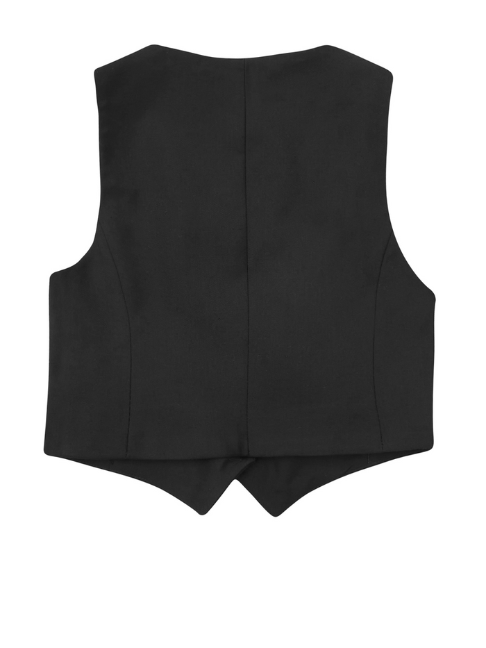 Classic Black Girls Bow Pin Vest by Kids Couture Mia Belle Girls