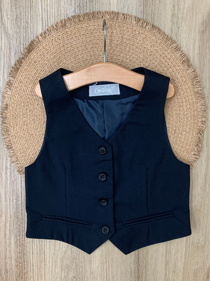 Classic Navy Girls Vest by Kids Couture Mia Belle Girls