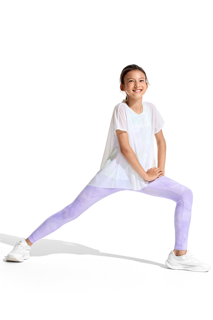 Cloudie Air Printed Leggings **Coral Realm Purple**