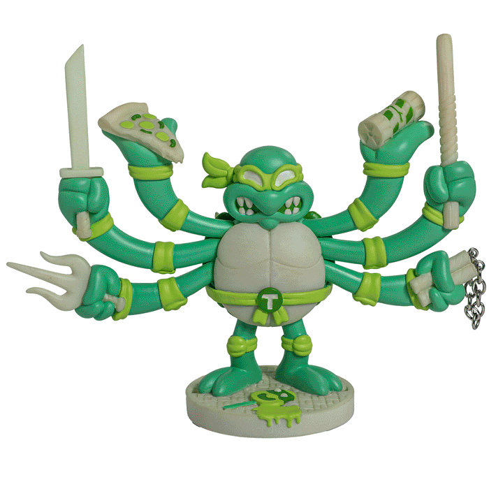 Teenage Mutant Ninja Turtles TMNT GURU resin art figure by CHOGRIN, Radioactive Ooze Edition, 8-inch collectible sculpture.