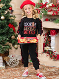 Cute Winter Sets | Girls Cookie Baking Crew Ruffle Loungewear Set