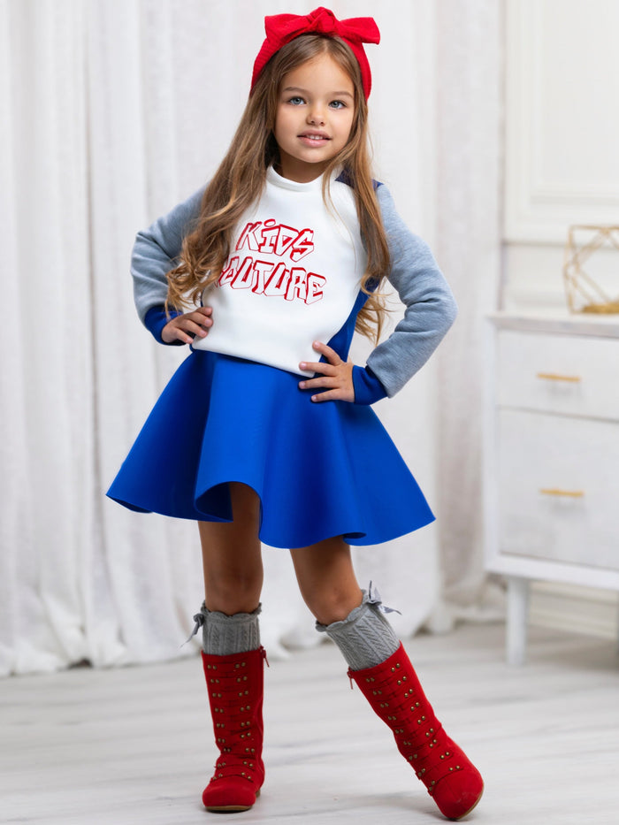 Cool Vibes Colorblock Sweatshirt by Kids Couture Mia Belle Girls