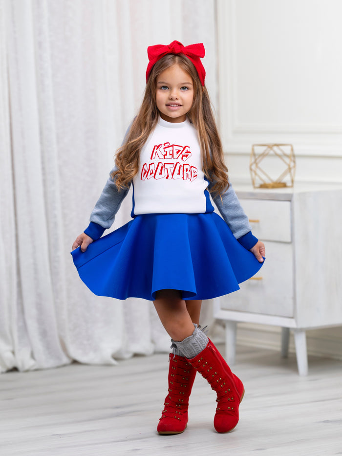 Cool Vibes Colorblock Sweatshirt by Kids Couture Mia Belle Girls