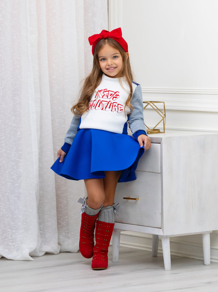 Cool Vibes Colorblock Sweatshirt by Kids Couture Mia Belle Girls