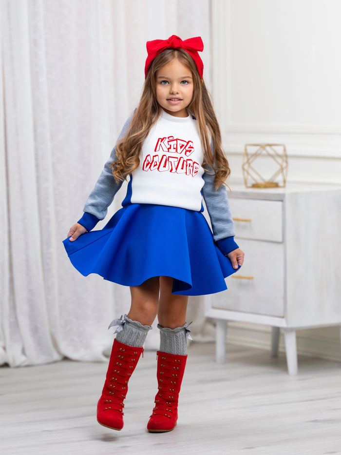 Cool Vibes Colorblock Sweatshirt by Kids Couture Mia Belle Girls
