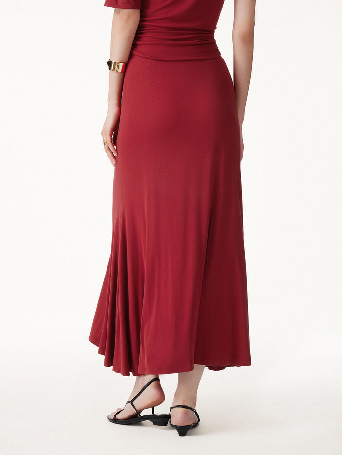OGLmove CoolTouch Flowy Maxi Flared Skirt