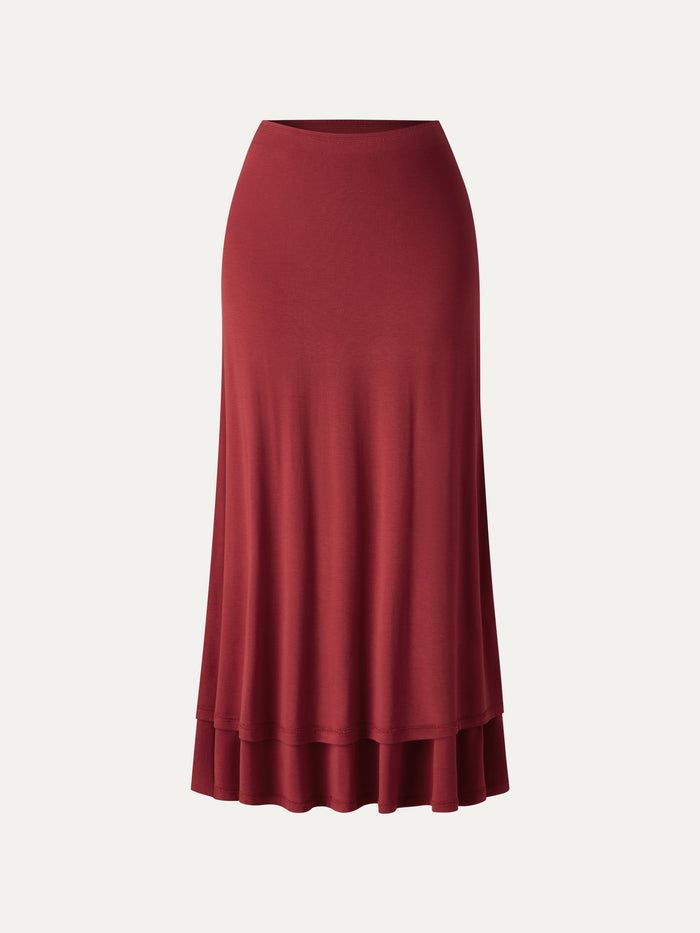 OGLmove CoolTouch Flowy Maxi Flared Skirt