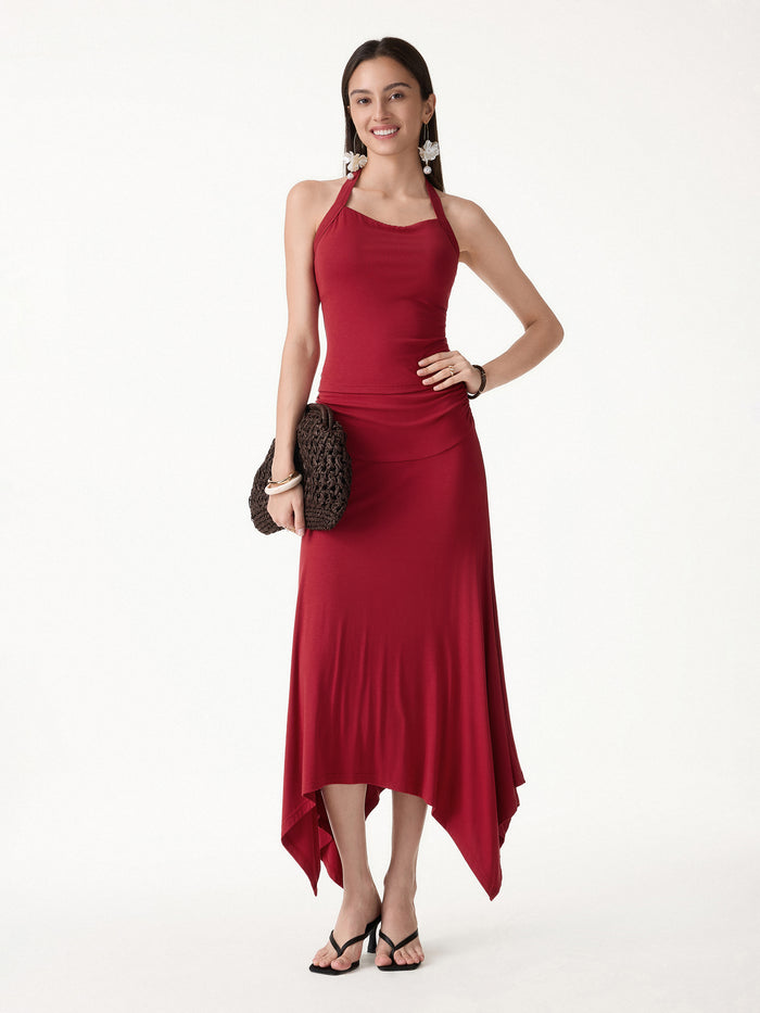 OGLmove CoolTouch Handkerchief Hem Ankled Skirt