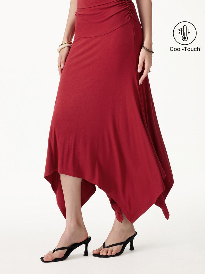 OGLmove CoolTouch Handkerchief Hem Ankled Skirt