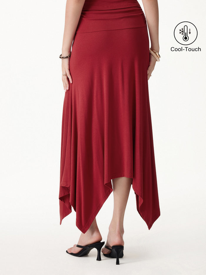 OGLmove CoolTouch Handkerchief Hem Ankled Skirt