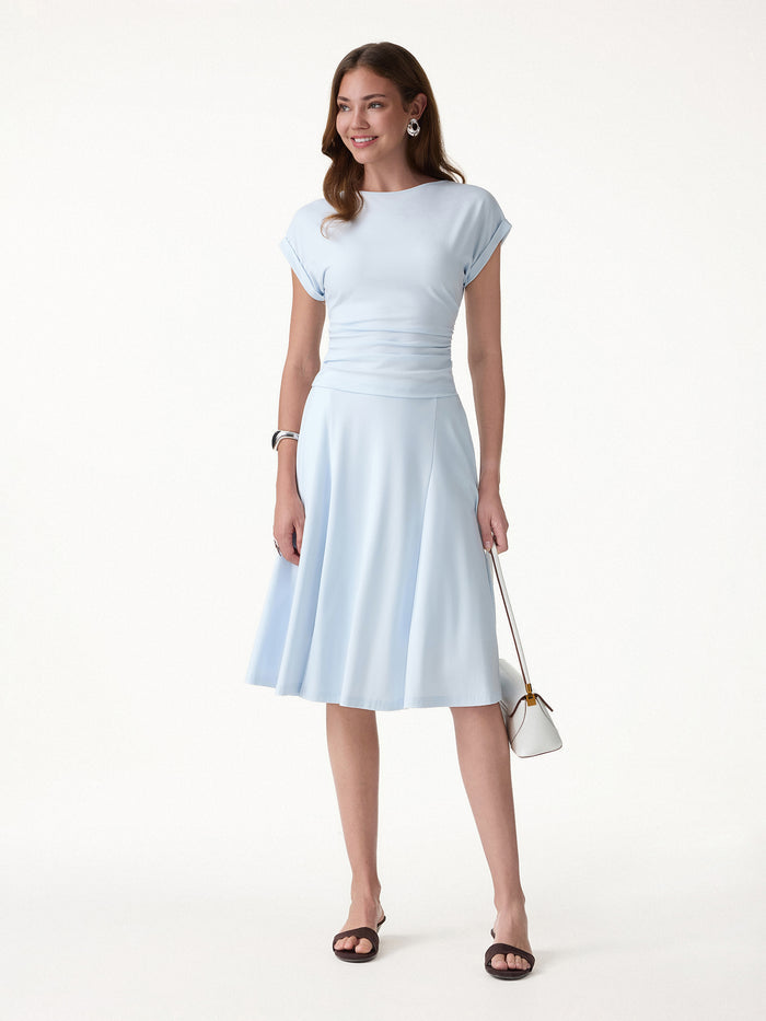 OGLmove Round Neck Ruched Tee