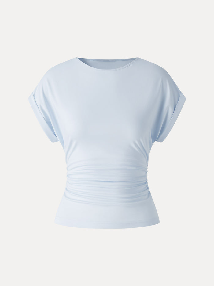 OGLmove CoolTouch Round Neck Ruched Tee