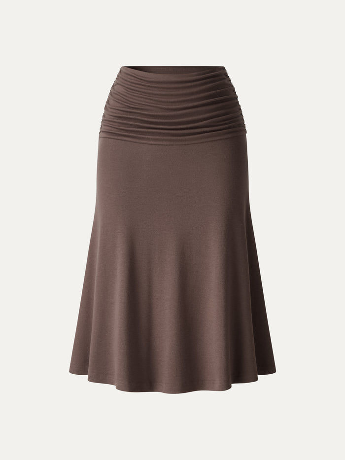 OGLmove CoolTouch Ruched Midi Mermaid Skirt