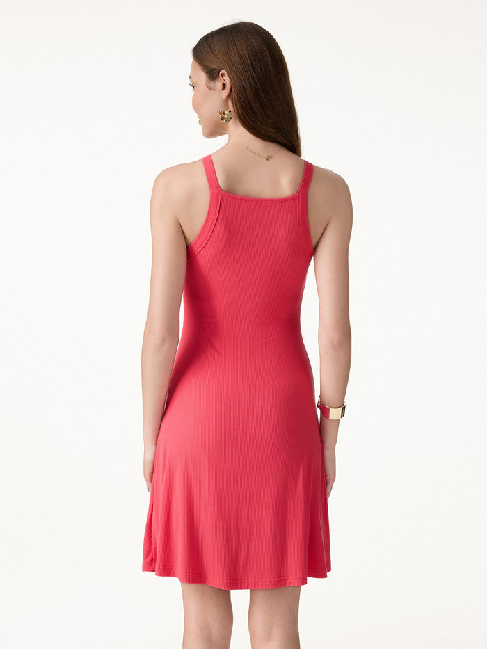 OGLmove CoolTouch Square Neck Mini Bra Dress