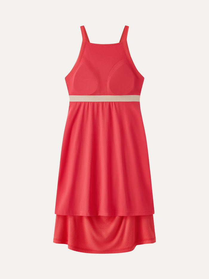 OGLmove CoolTouch Square Neck Mini Bra Dress