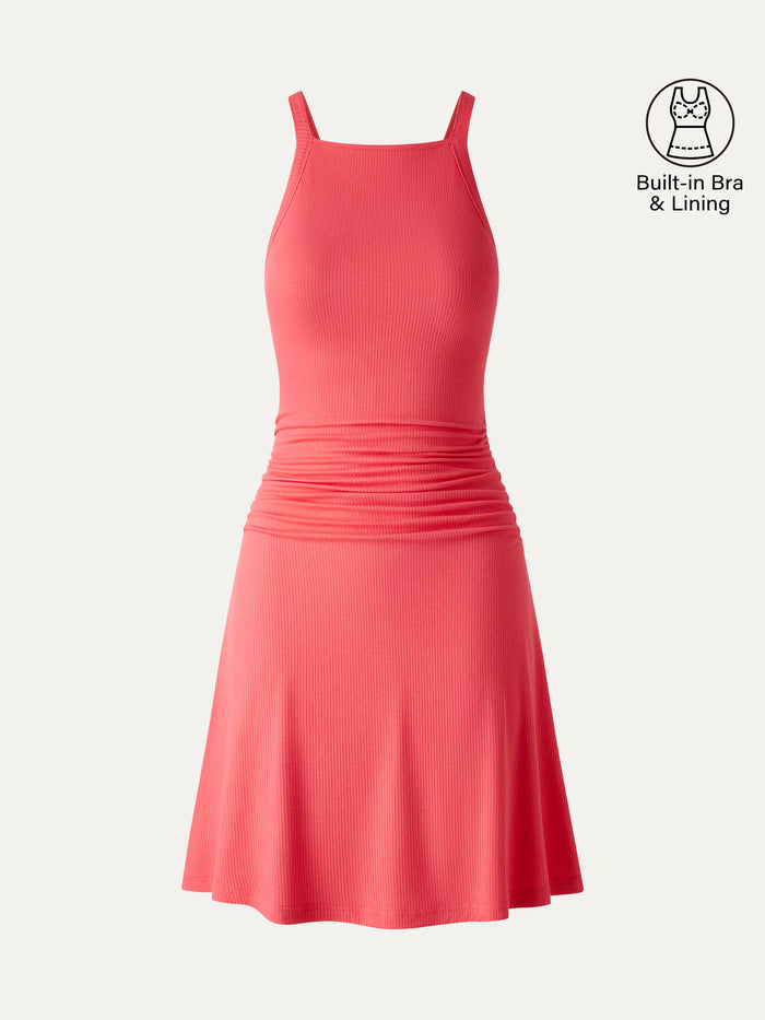 OGLmove CoolTouch Square Neck Mini Bra Dress