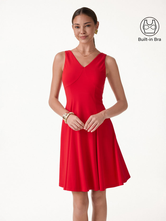 OGLmove CoolTouch V-Neck Travel Mini Dress