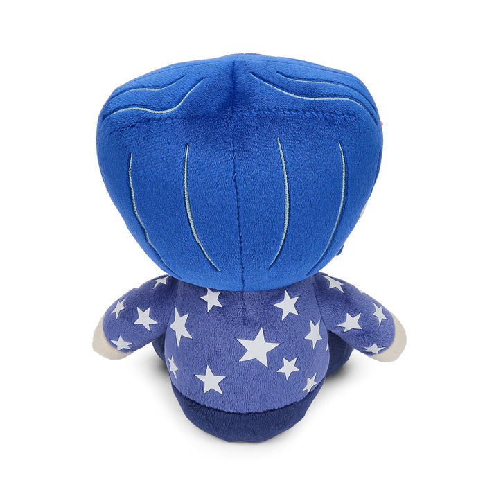 Coraline plush toy wearing a star sweater, soft and detailed, from the Coraline Phunny Plush collection, 7.5 inches tall.