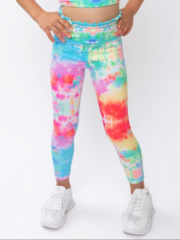 Cotton Candy Splash Active Leggings
