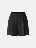 OGLmove Cotton-Linen Blend Tailored Shorts Black XS