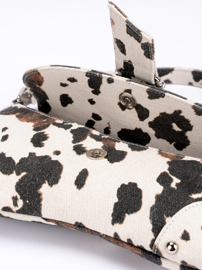 Cow Print Mini Shoulder Bag - Urban