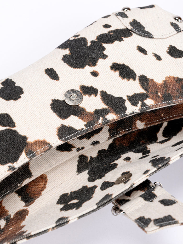 Cow Print Mini Shoulder Bag - Urban