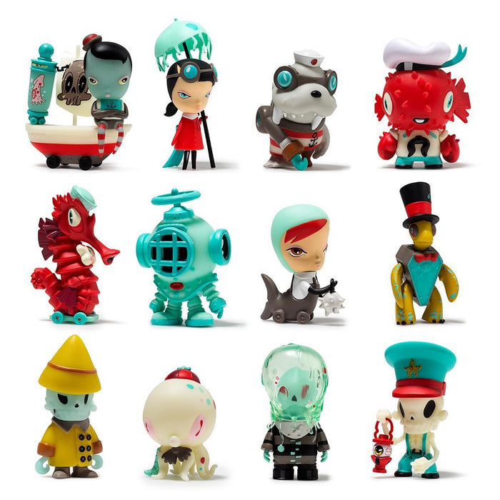 Dark Harbor mini figure by Kathie Olivas and Brandt Peters, vinyl collectible in a blind box, featuring unique, artistic character design.