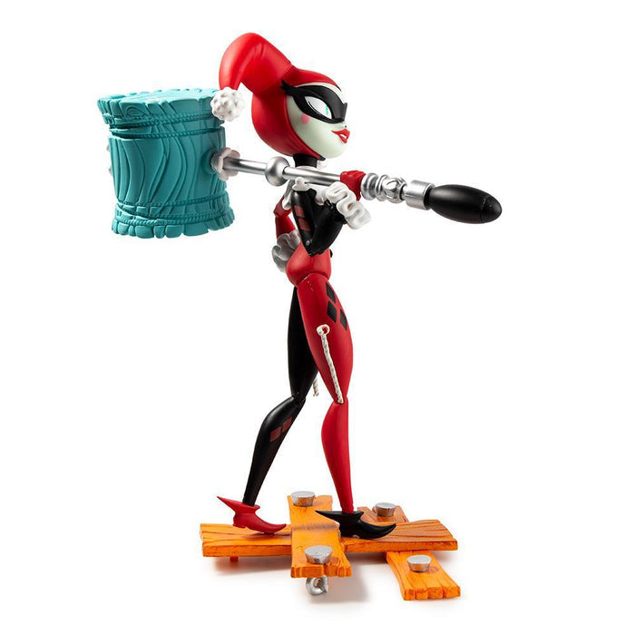 Harley Quinn art figure by Brandt Peters, featuring detailed vinyl sculpture with vibrant colors and dynamic pose.