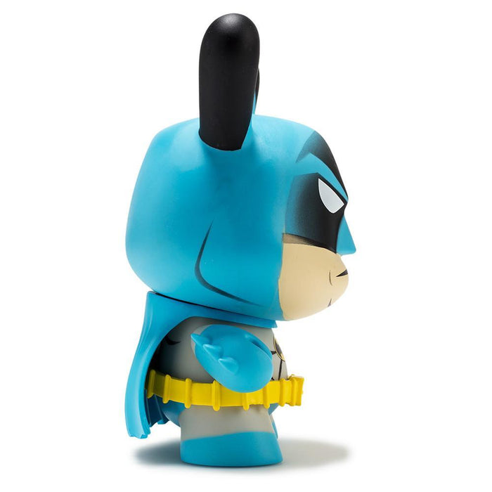 Vintage Batman 5-inch Dunny art figure by Tristan Eaton featuring classic comic-style design and black color.
