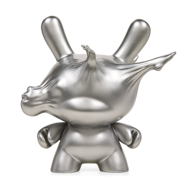 8-inch metallic silver resin Dunny figure by WHATSHISNAME from DCON 2022: Breaking Free Limited Edition.