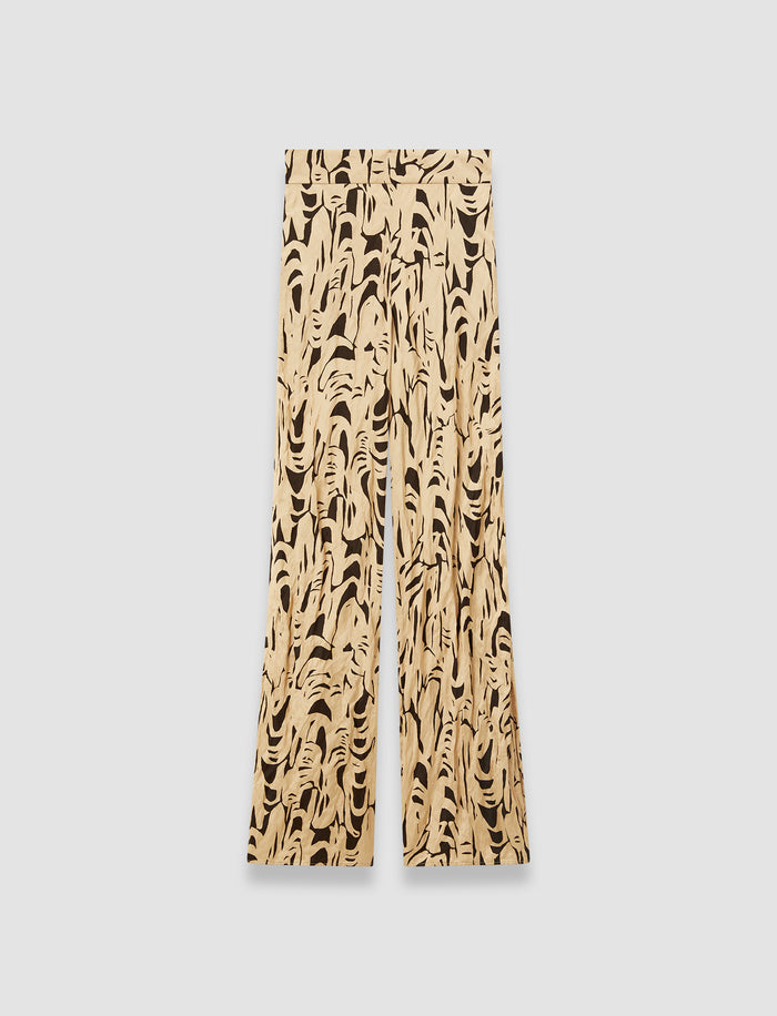 Multicolour Dijon Printed Crinkle Trousers - Joseph