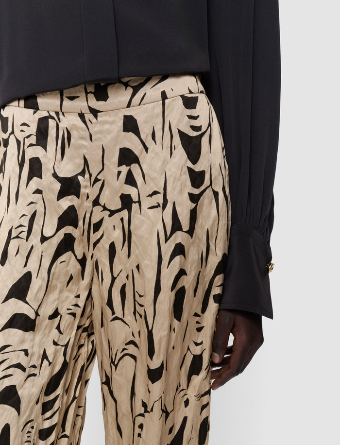 Multicolour Dijon Printed Crinkle Trousers - Joseph