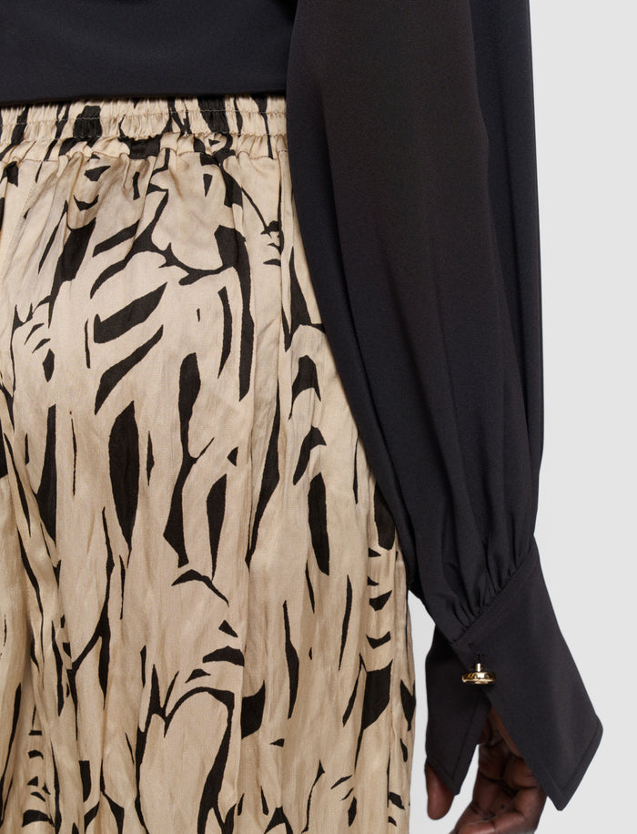 Multicolour Dijon Printed Crinkle Trousers - Joseph