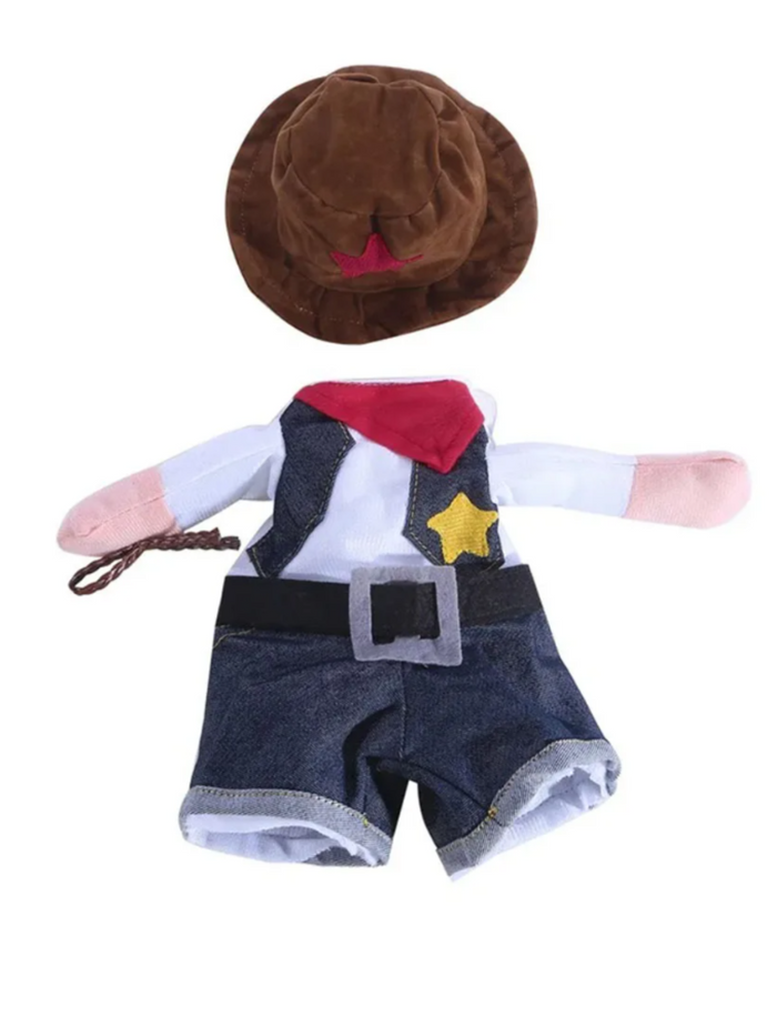 Dog Funny Cowboy Halloween Costume for Dogs and Cats Mia Belle Girls