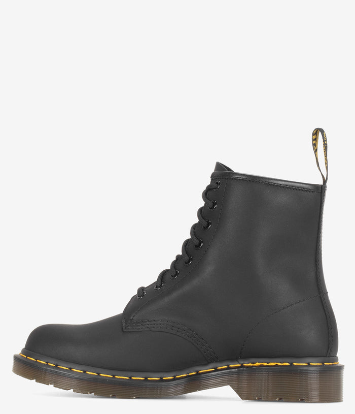 Dr. Martens 1460 Greasy Leather 8-Eye Boot - Black Greasy
