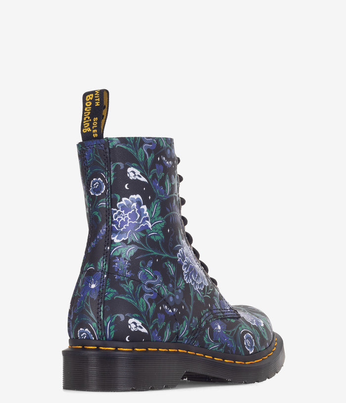 Dr. Martens 1460 Pascal Mystic Floral Lace Up Boots - Black