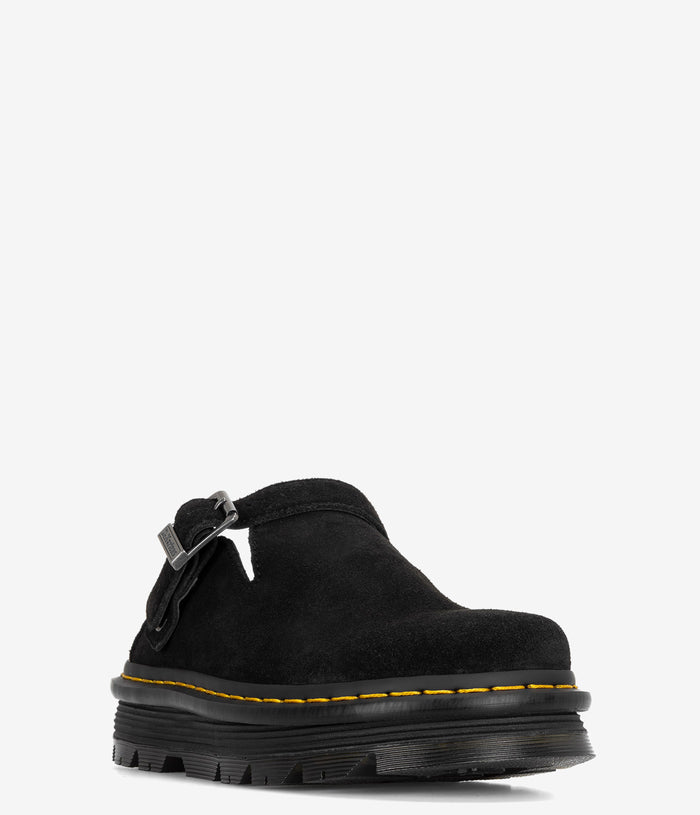 Dr. Martens Zebzag Suede Slingback Platform Mule - Blacksuede
