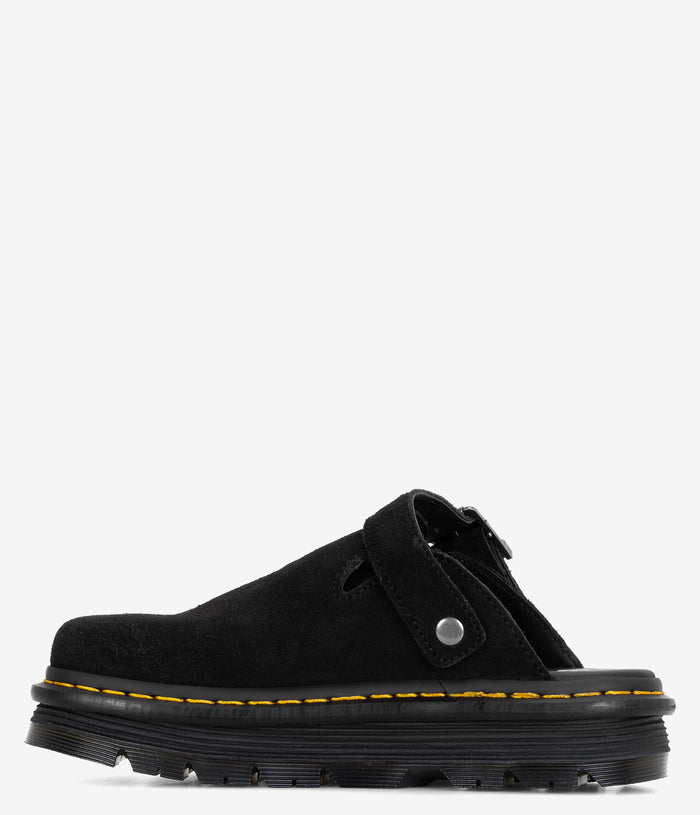 Dr. Martens Zebzag Suede Slingback Platform Mule - Blacksuede