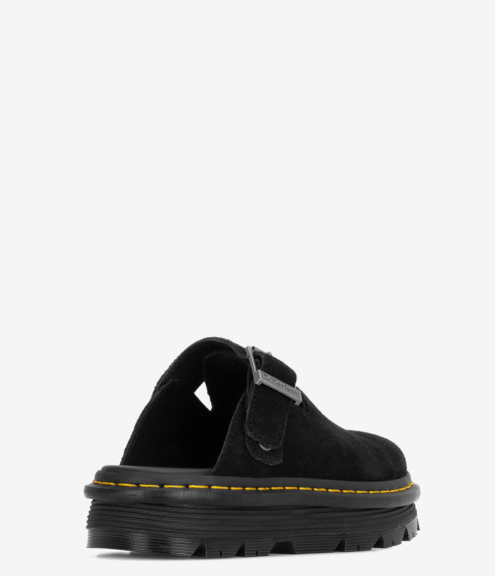 Dr. Martens Zebzag Suede Slingback Platform Mule - Blacksuede
