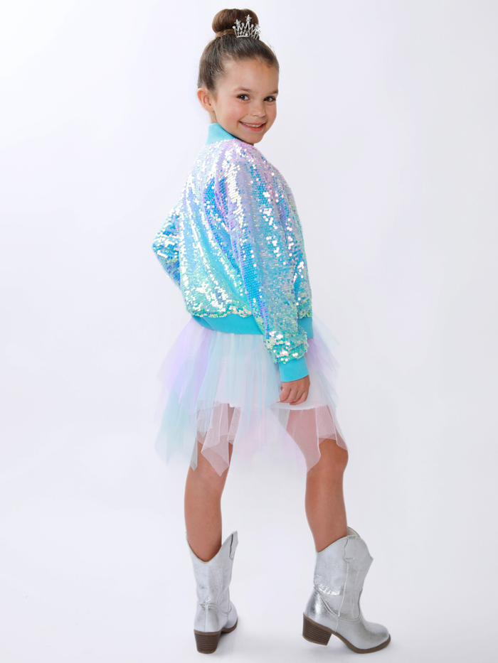 Dreamy Layers Pastel Rainbow Tulle Skirt Mia Belle Girls