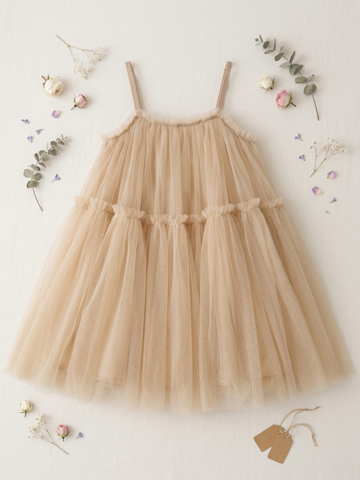 Dreamy Twirls Layered Tulle Dress