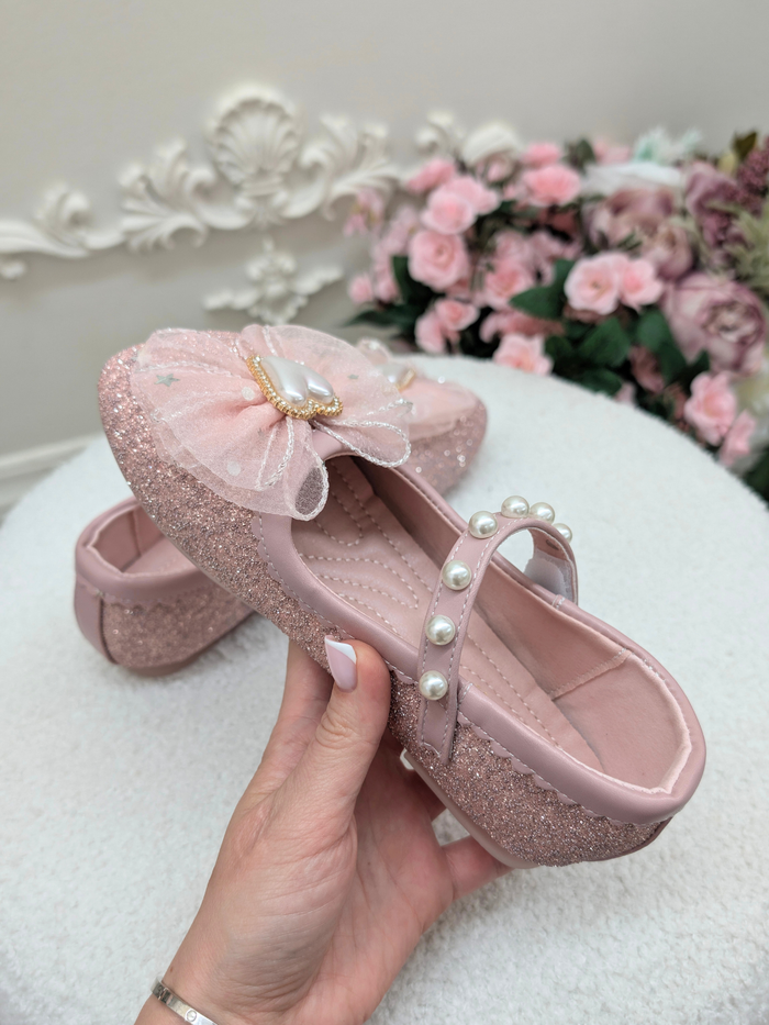 Dress Up Doll Tulle Bow Mary Jane Shoes By Liv and Mia Mia Belle Girls