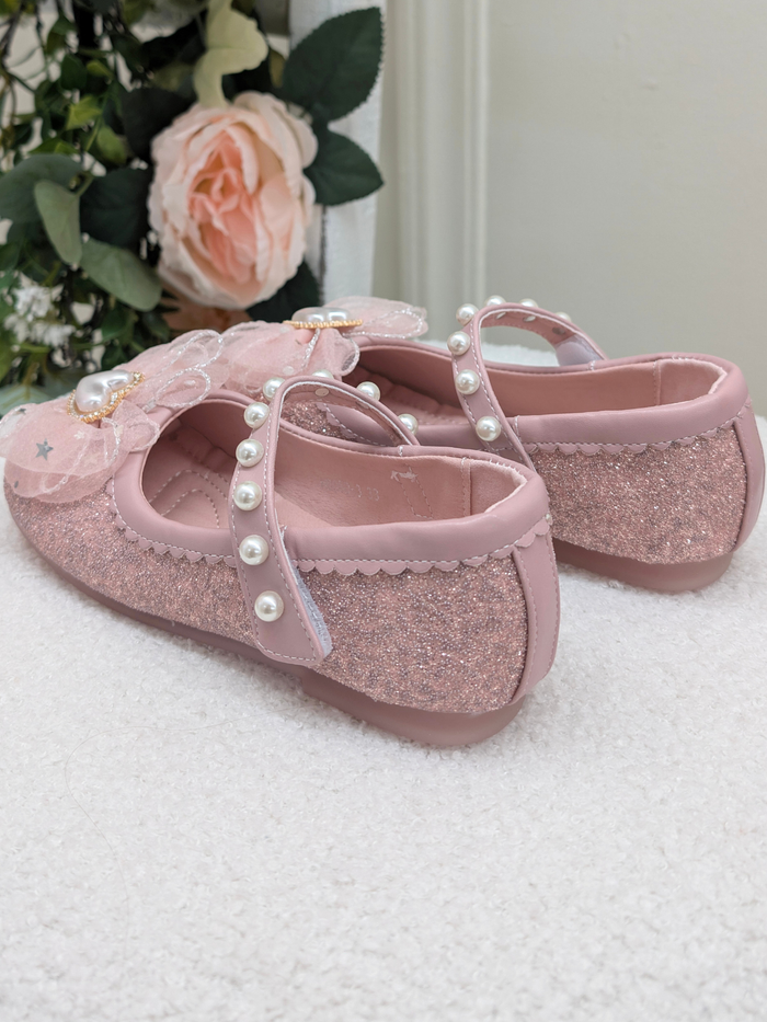 Dress Up Doll Tulle Bow Mary Jane Shoes By Liv and Mia Mia Belle Girls
