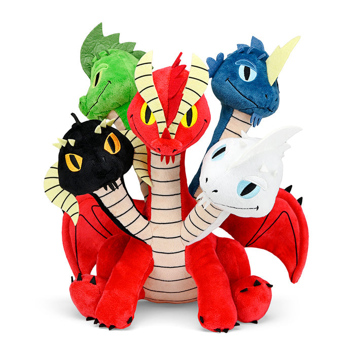 Dungeons & Dragons 16-inch Tiamat plush toy featuring colorful dragon scales and detailed design from the Dungeons & Dragons brand.