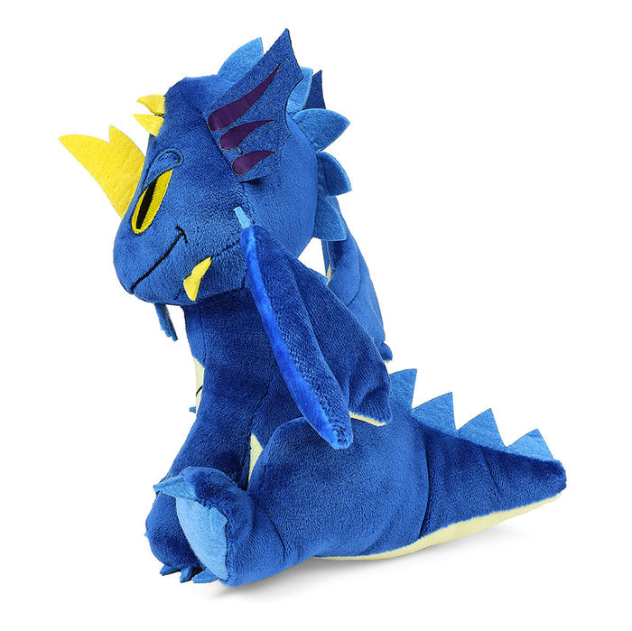 Dungeons & Dragons Blue Dragon Phunny Plush by Kidrobot featuring a soft, detailed blue dragon plush toy.
