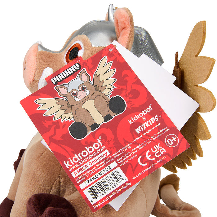Dungeons & Dragons Giant Space Swine Phunny plush toy, soft stuffed animal with detailed space-themed design and D&D branding.