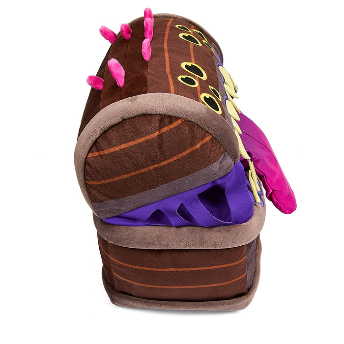 Dungeons & Dragons Honor Among Thieves Mimic plush toy, 11-inch glow-in-the-dark interactive plush from Dungeons & Dragons brand
