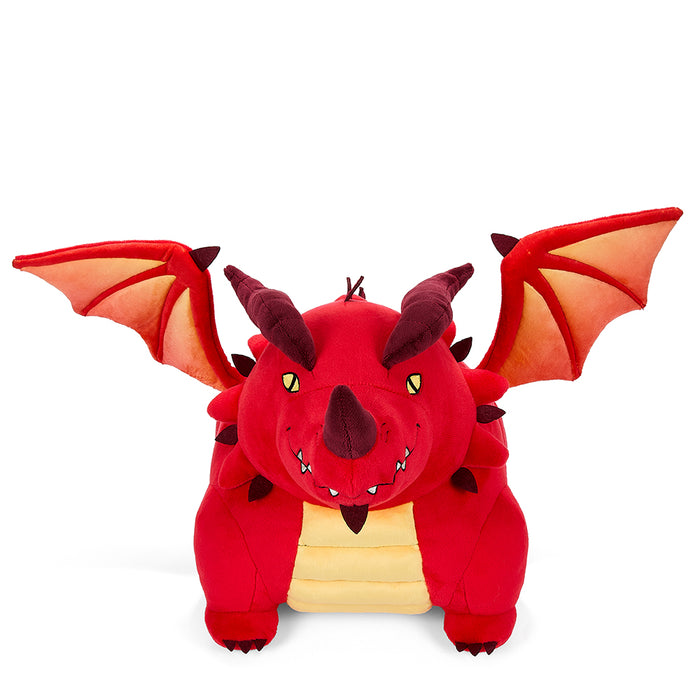 13-inch Themberchaud plush from Dungeons & Dragons Honor Among Thieves, soft and detailed dragon character toy.