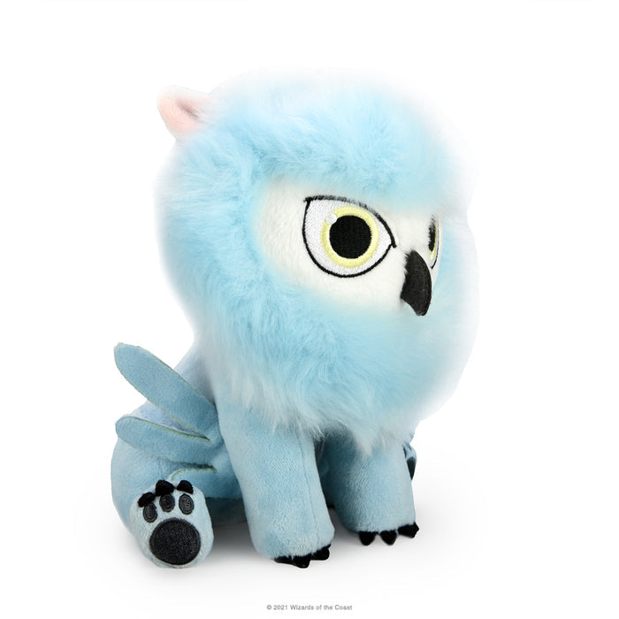Dungeons & Dragons Snowy Owlbear Phunny plush toy with soft fabric and detailed owlbear design, ideal for fans and collectors.